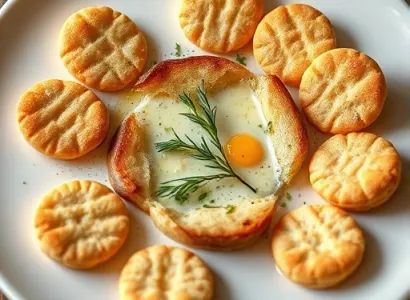 Biscuits à l'oignon et aux herbes