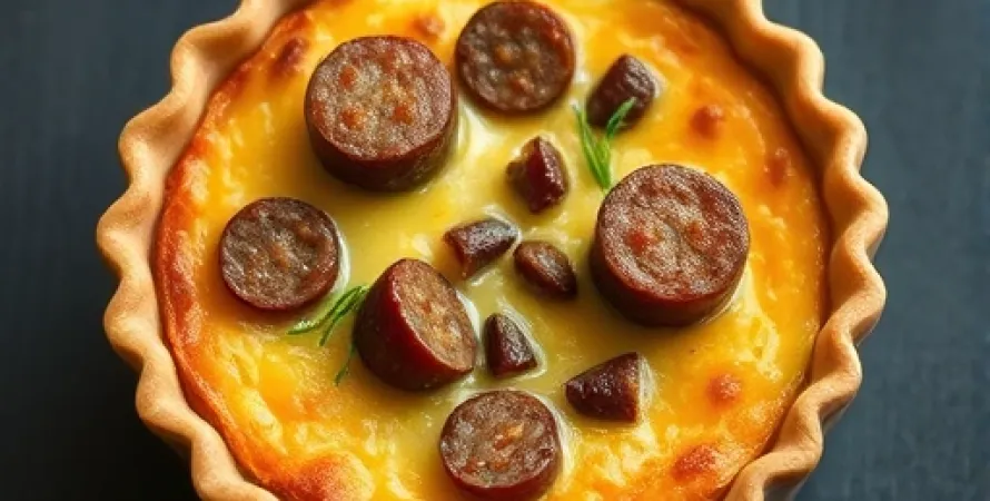 Quiches aux saucisses