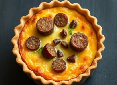 Quiches aux saucisses