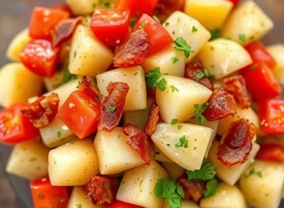 Salade de pommes de terre à la sud-ouest