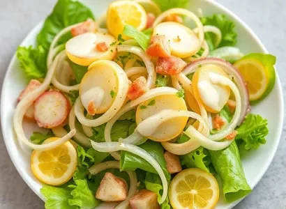 Salade de poires et thon