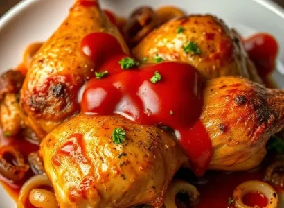 Poulet au four aux saveurs de barbecue