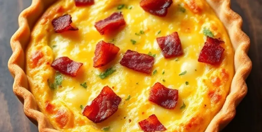 Quiche aux lardons et fromage