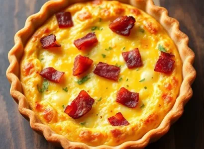 Quiche aux lardons et fromage