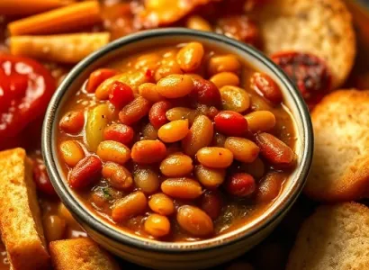 Haricots au four épicés