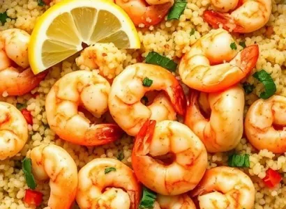 Couscous aux crevettes et légumes