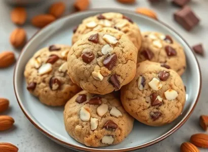 Cookies aux amandes et Nutella