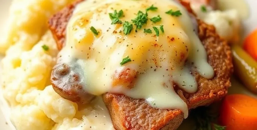 Plat de porc au fromage