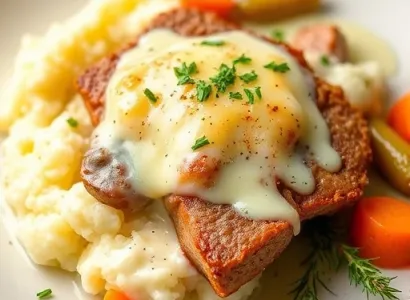 Plat de porc au fromage