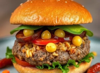 Burger végétarien aux pois chiches