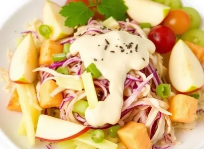 Salade de col et fruits