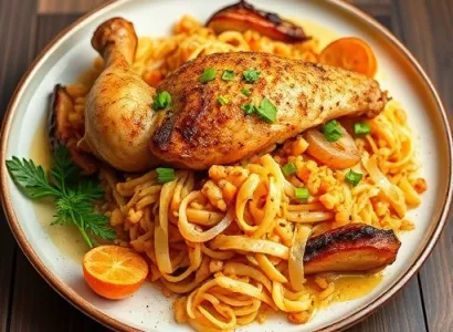 Casserole de poulet chaud