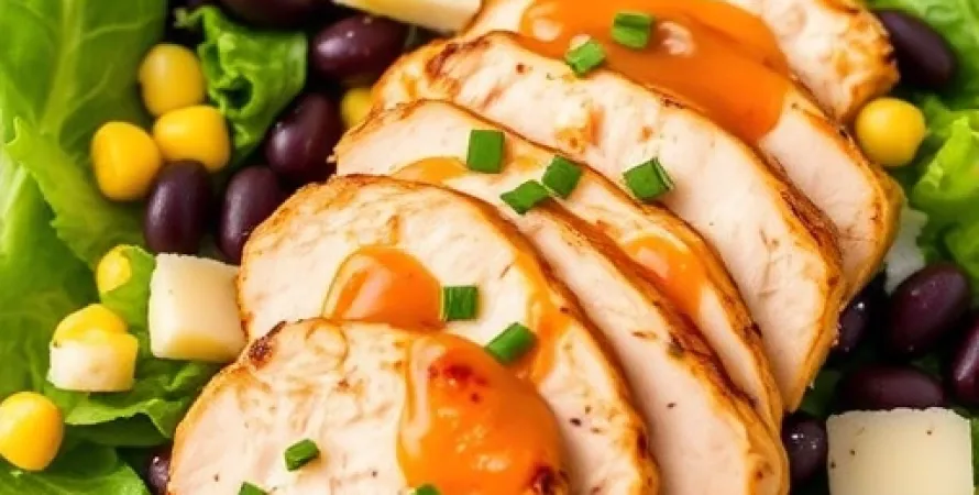 Salade de poulet southwestern au dressing aux chipotle