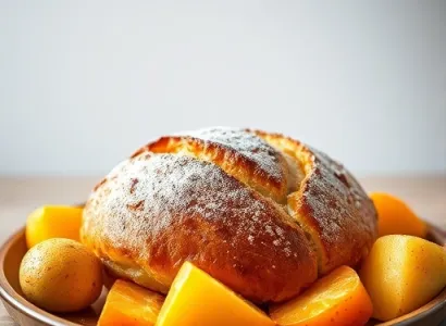 Pain au levain aux pommes et carottes
