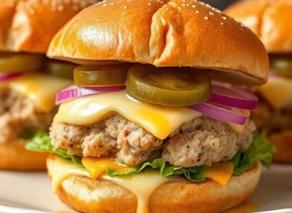 Burgers de thon au fromage