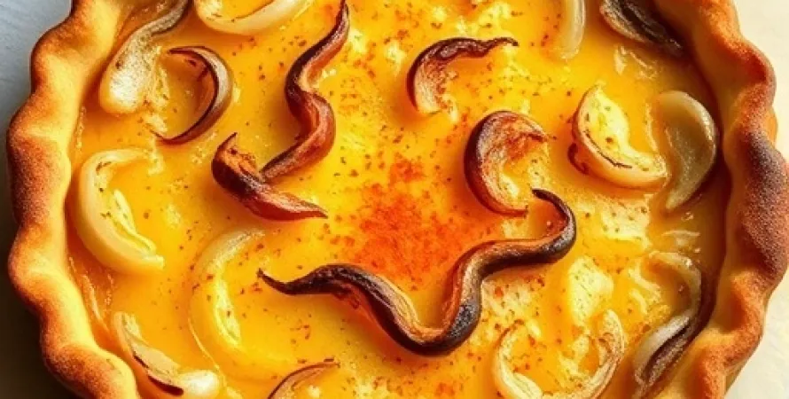 Tarte aux oignons au curry