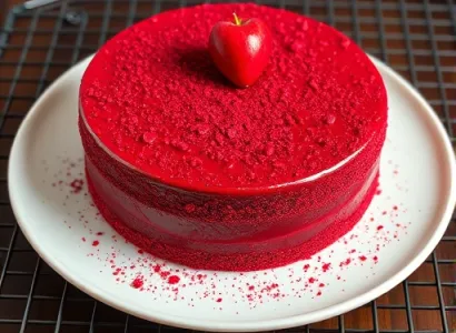 Gâteau rouge velours