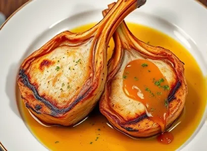 Côtes de porc au beer et ail