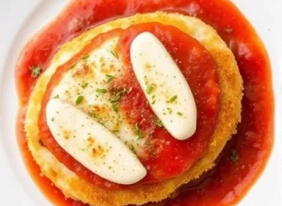 Poulet pané à la crème de parmesan