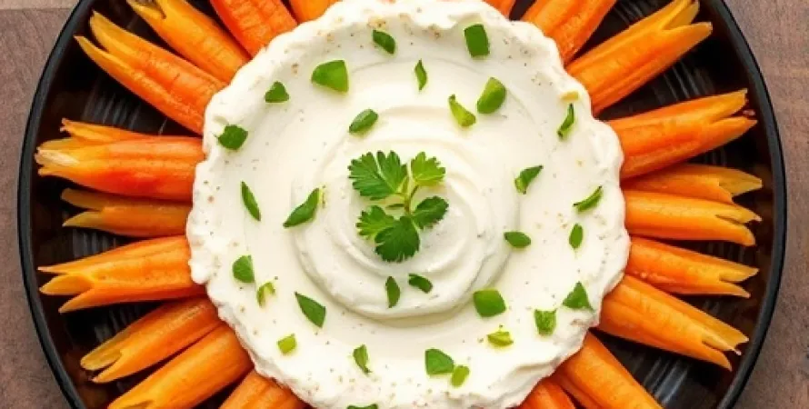 Carottes à la crème d'oignon