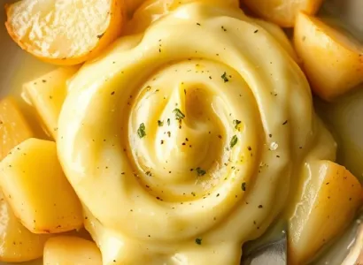 Sauce à l'ail et pomme de terre