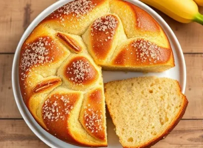 Pain au blé d'orge et banane