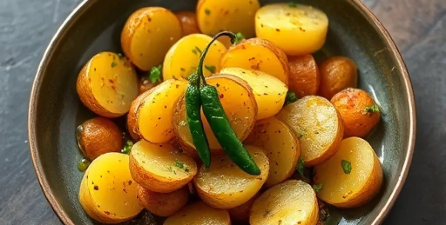 Pommes de terre au chile vert