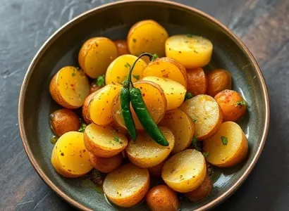 Pommes de terre au chile vert