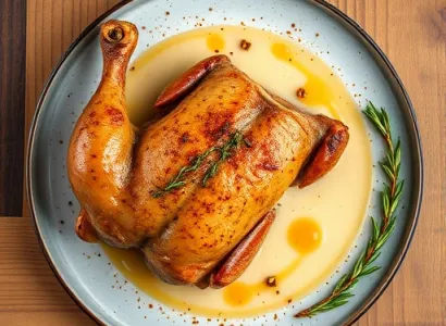Poulet rôti moelleux