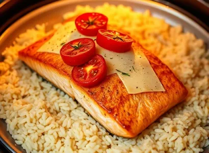 Bake de saumon aux tomates