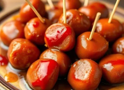 Bites de kielbasa au sauce
