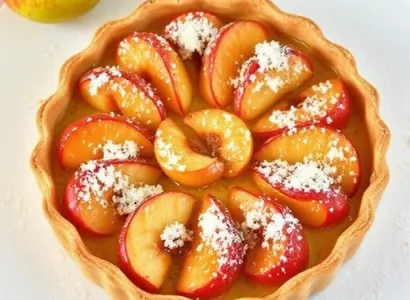 Tarte aux pommes au gruau
