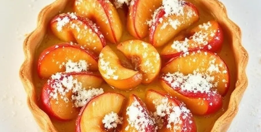 Tarte aux pommes au gruau