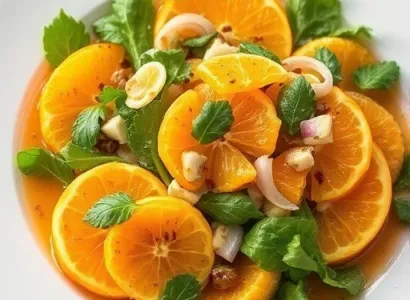 Salade d'oranges et amandes