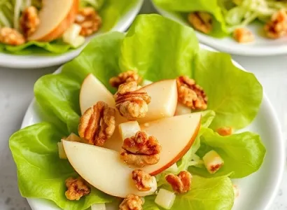 Salade de noix et pommes
