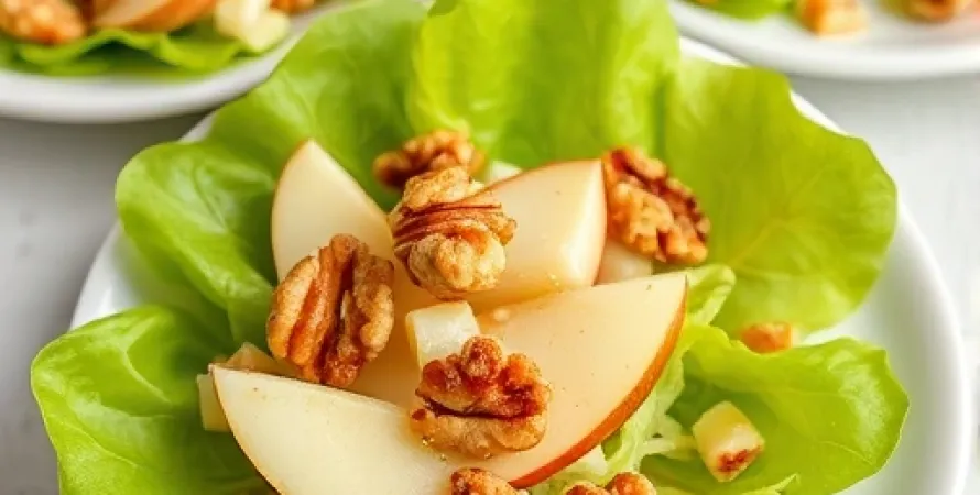 Salade de noix et pommes