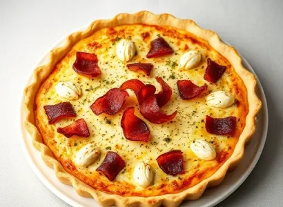 Quiche au fromage et au bacon