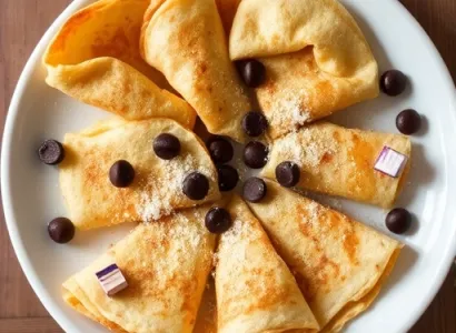 Crêpes aux petits points de chocolat