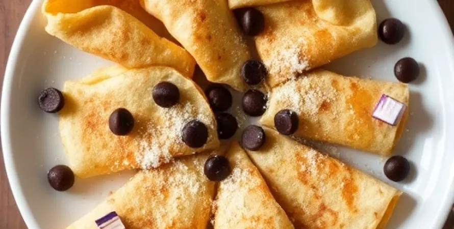 Crêpes aux petits points de chocolat