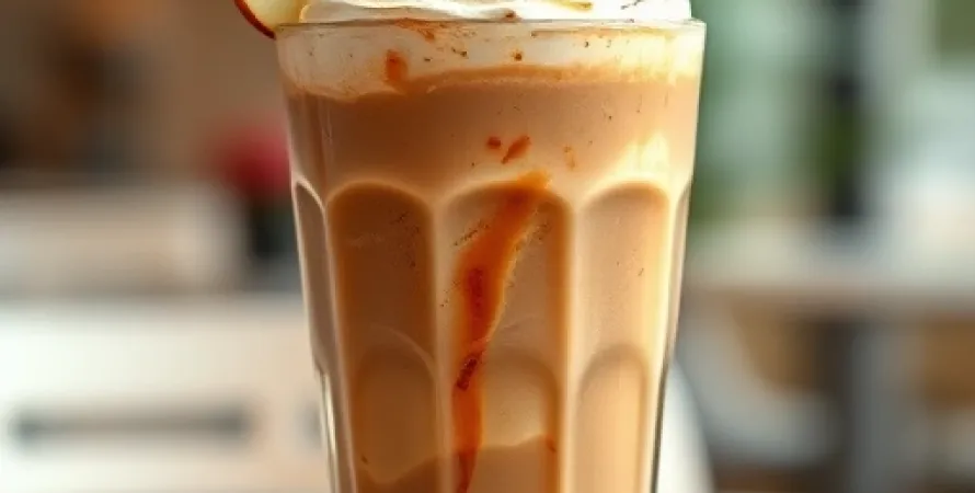 Café frappé à la poire
