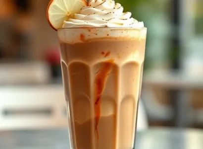 Café frappé à la poire