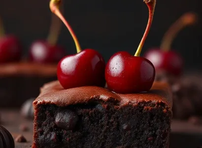 Brownies aux cerises et chocolat