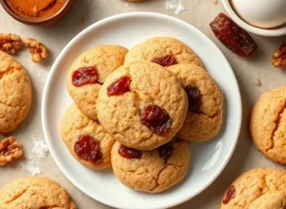 Biscuits aux dattes et au noix