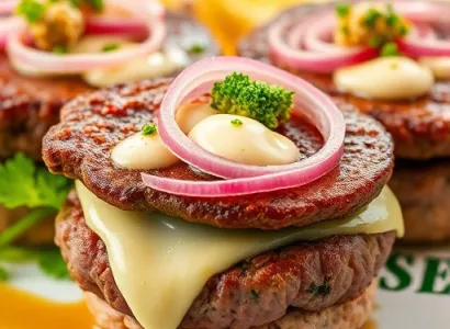 Burgers de sirloin au wasabi