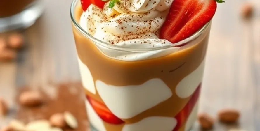 Parfaits au café et fromage blanc