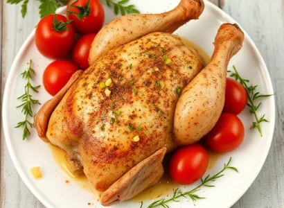 Poulet au cumin et sel de mer