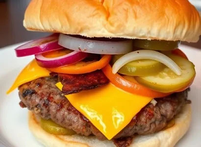 Hamburgers de style américain