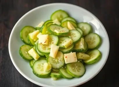 Concombre à la sauce légère