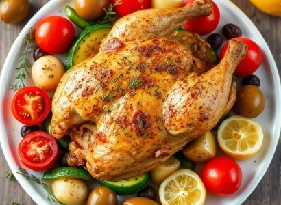 Poulet rôti à la toscane