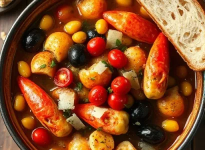 Cassoulet de crevettes